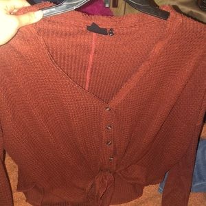 Burnt orange sweater